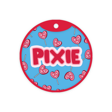 Customized Pet Id Tag - Valentine's Edition Heart Candy